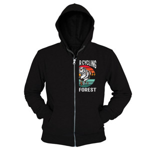 Hoodie Zipper Bear cycling