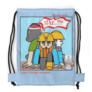 Tas Serut Fullprint Komik terkreatif no.2 2020