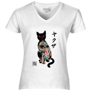 Kaos Jepang Cat Yakuza