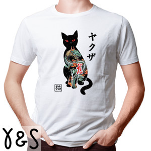 Kaos Jepang Cat Yakuza
