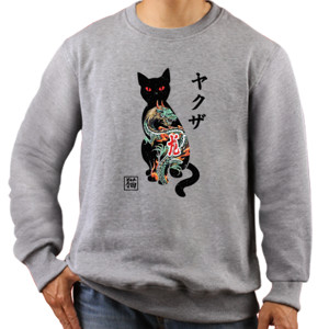Jaket Sweater Jepang Cat Yakuza