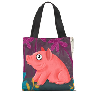 Tas Tote Fullprint Pigi - pigi Tas Tote Fullprint