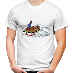 Kaos Tintin Black Island
