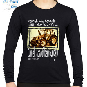 Kaos dOnGAN Long O-Neck Black Female 01