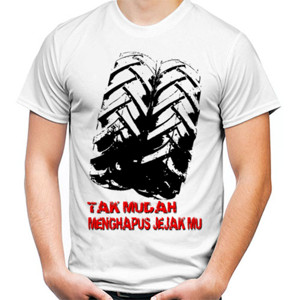 Kaos Tak kan mudah menghapus jejakmu