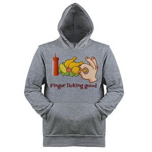 Jaket Hoodie Finger licking good