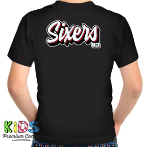Kaos SIXERS LOGO DEPAN DAN BELAKANG