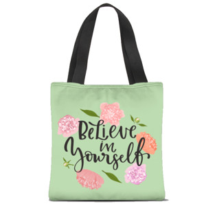 Tas Tote Fullprint Tote Bag Kata-kata