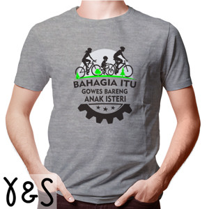 Kaos Kaos Sepeda Bahagia Itu Gowes