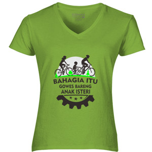 Kaos Kaos Sepeda Bahagia Itu Gowes
