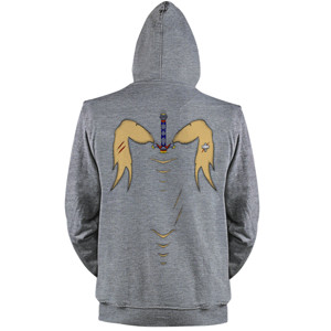 Jaket Hoodie Desain sobek dan pedang