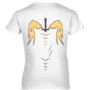 Kaos Desain sobek dan pedang