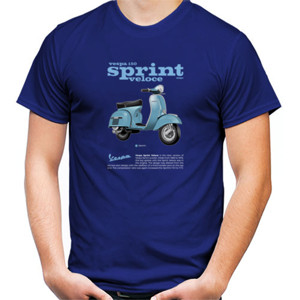 Kaos VESPA SPRINT | Veloce | Azzuro