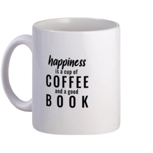 Mug Happiness, Coffee and Book