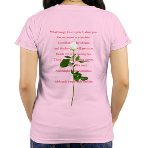 Kaos White Rose Flower T-Shirt