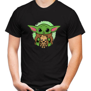 Kaos Baby yoda and wood