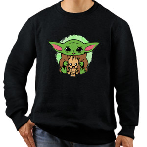 Jaket Sweater Baby yoda and wood