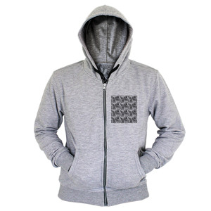 Hoodie Zipper TShirt katro-guyub-hitam