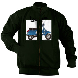 Jaket Bomber Tshirt-Katro-VespPX-BIru