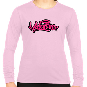 Kaos Logo Valentine Urban Pink – Script Lettering Stree