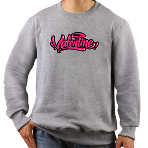 Jaket Sweater Logo Valentine Urban Pink – Script Lettering Stree