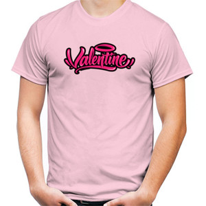Kaos Logo Valentine Urban Pink – Script Lettering Stree