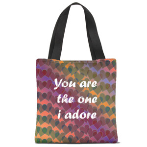 Tas Tote Fullprint Tas tote fullprint motif hati