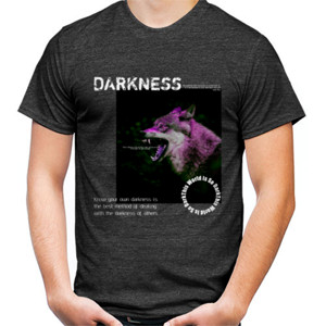 Kaos Streetwear Design Wolf Darkness