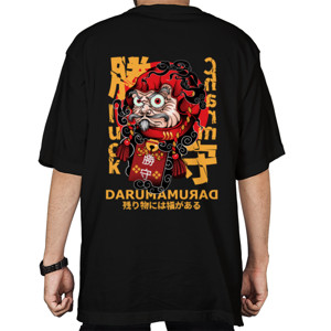 Kaos Oversize Daruma Luck Charm