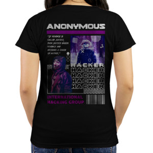 Kaos Anonymous Streetwear Woman Red Mango