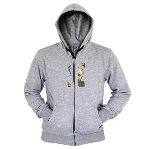 Hoodie Zipper MAKE EARTH GREEN