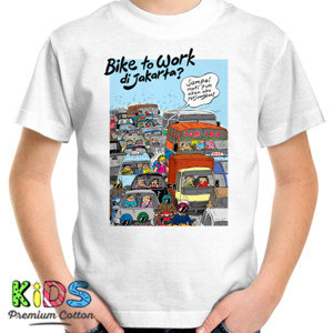 Kaos Mice Cartoon: Bike to Work di Jakarta?