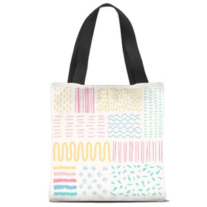 Tas Tote Fullprint Mixed background patterns