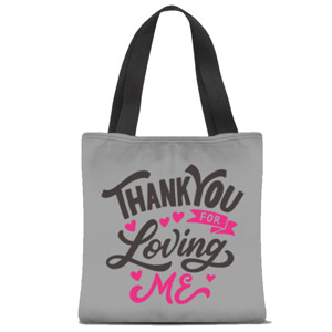 Tas Tote Fullprint Thankyou For Loving Me