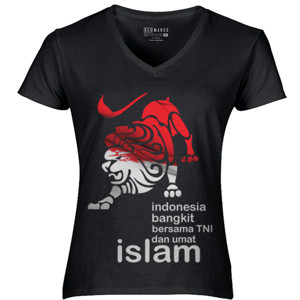 Kaos kaos indonesia bangkit bersama tni dan islam