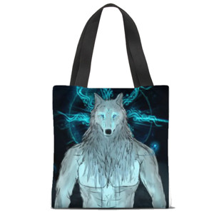 Tas Tote Fullprint Skoll wolf