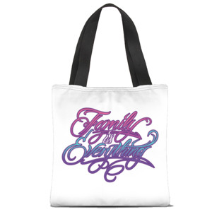 Tas Tote Fullprint Family Is Everything