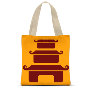 Tas Tote Fullprint Pagoda