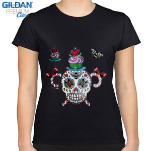 Kaos cupcake skeleton