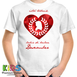 Kaos istri terbaik heart