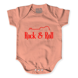 Baby Jumper Kaos Rock & Roll warna gelap