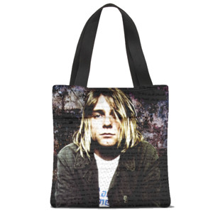 Tas Tote Fullprint Tas Kurt Cobain Self Note