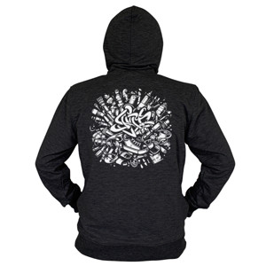 Hoodie Zipper Premium - Seni Graffiti Jalanan