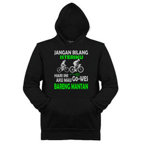 Jaket Hoodie Kaos Pria Pencinta Sepeda Jangan Bilang Istriku