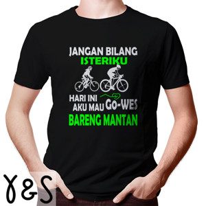 Kaos Kaos Pria Pencinta Sepeda Jangan Bilang Istriku