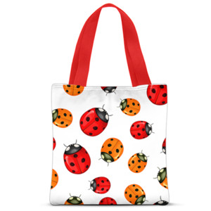 Tas Tote Fullprint Cartoon Ladybug Red