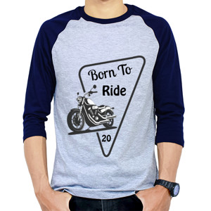 Kaos Raglan Born To Ride Raglan