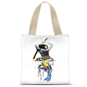 Tas Tote Fullprint Samurai Girl