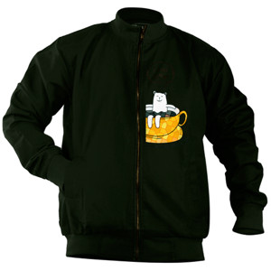 Jaket Bomber I Love Coffe