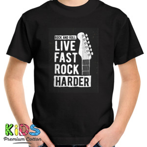 Kaos Kaos Pria Live Fast Rock Harder